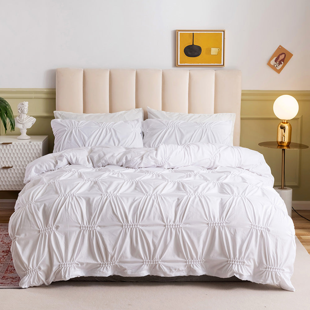 Pintuck Comforter Set, Soft & Durable for Bedroom 3-Piece Set, All Season