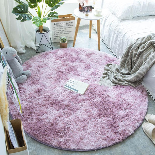 Ultra Soft Plush Round Area Mats, Rugs for Nursery, Bedroom, Livingroom
