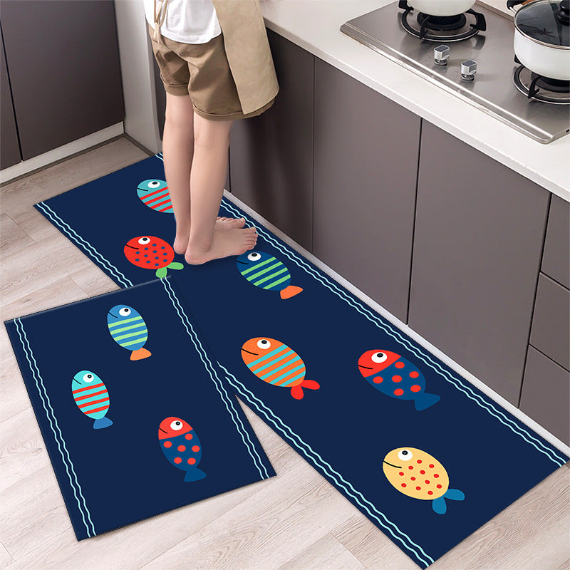 2PCs Kitchen Mat Set Non-Slip Anti-Fatigue Floor Mats