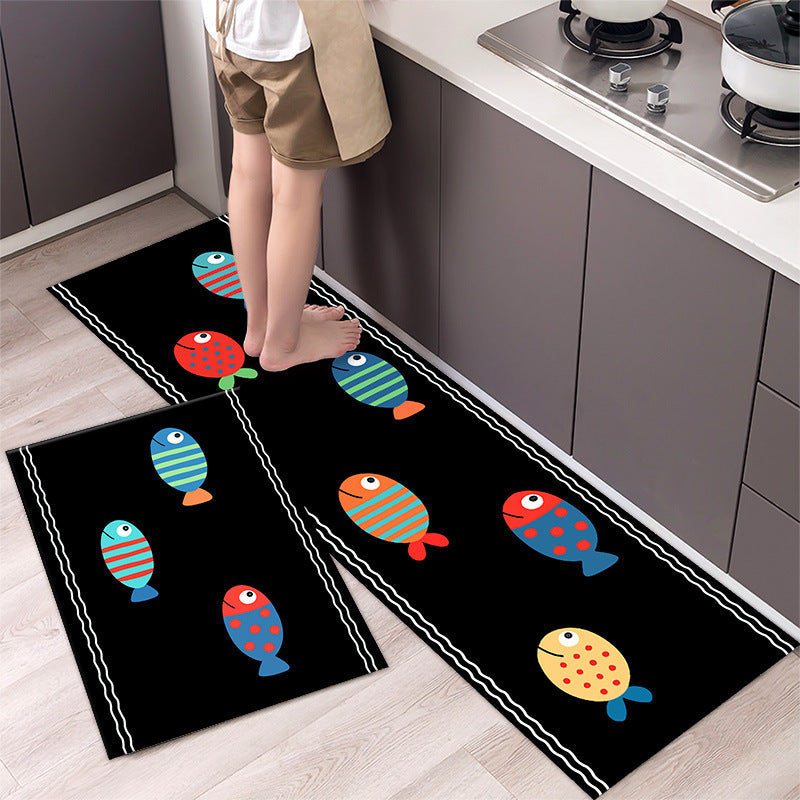 2PCs Kitchen Mat Set Non-Slip Anti-Fatigue Floor Mats
