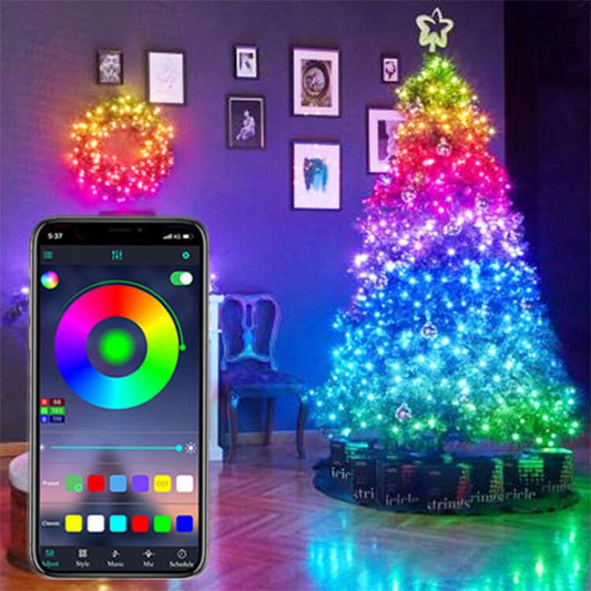Christmas Tree Light, USB Smart Bluetooth LED App Control Decoration